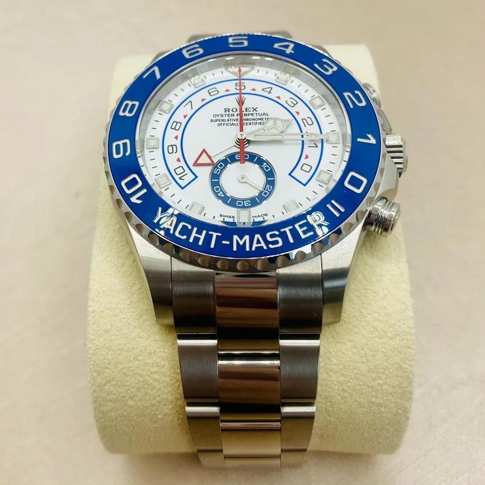 NEW! Rolex Men’s 44mm Yacht-Master II White Dial Watch